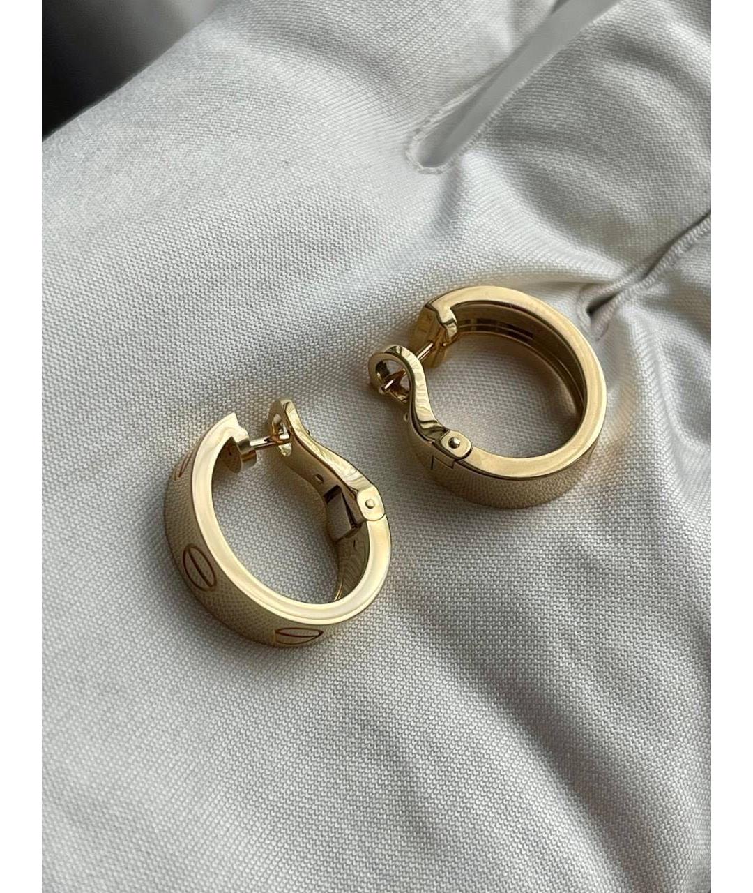 CARTIER Золотые серьги из желтого золота, фото 5