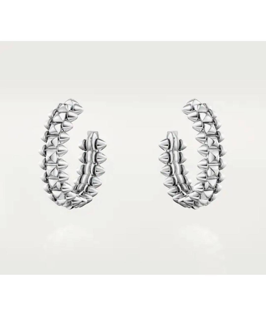 CARTIER Серебряные серьги из белого золота, фото 5