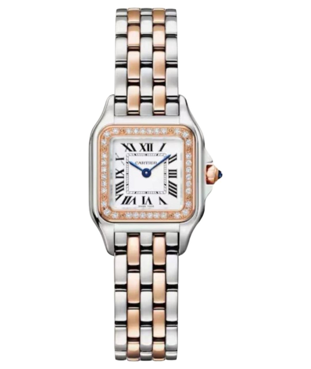 CARTIER Серебряные часы из розового золота, фото 1