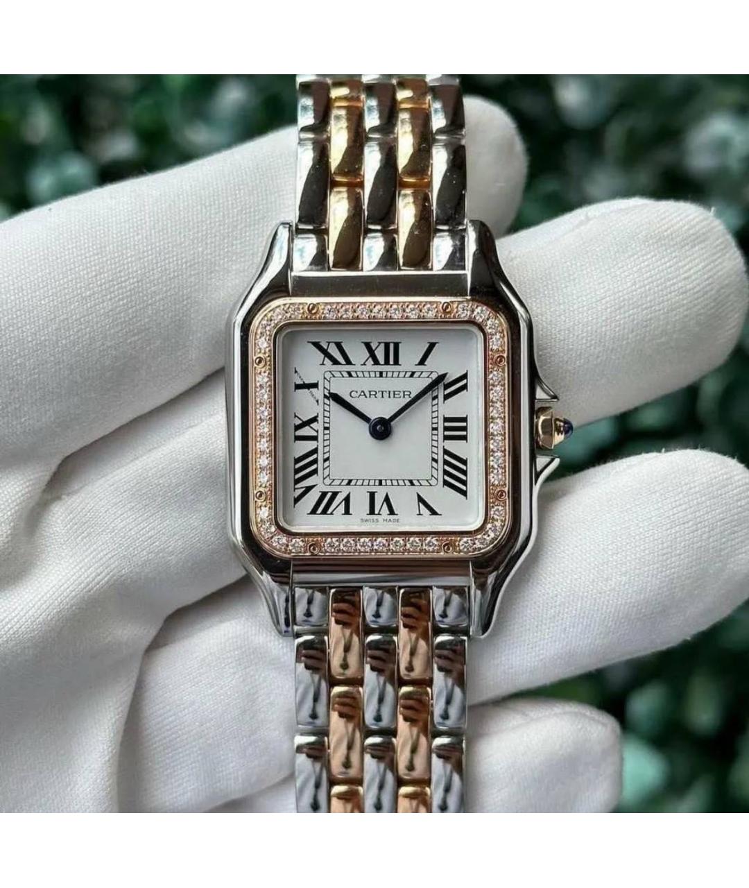 CARTIER Белые часы из розового золота, фото 3