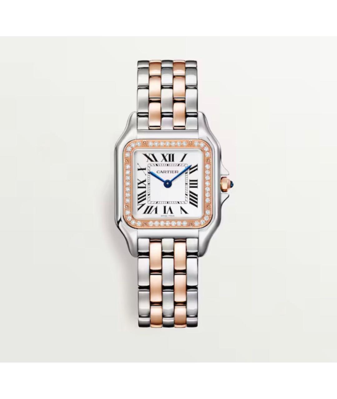 CARTIER Белые часы из розового золота, фото 8