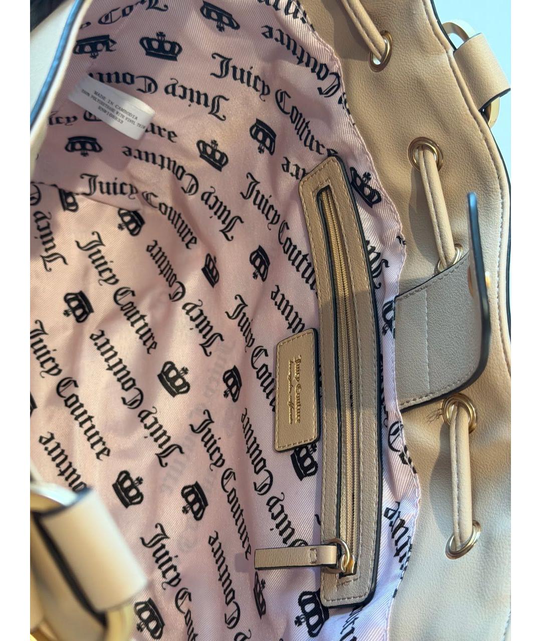 JUICY COUTURE Бежевая сумка тоут, фото 2
