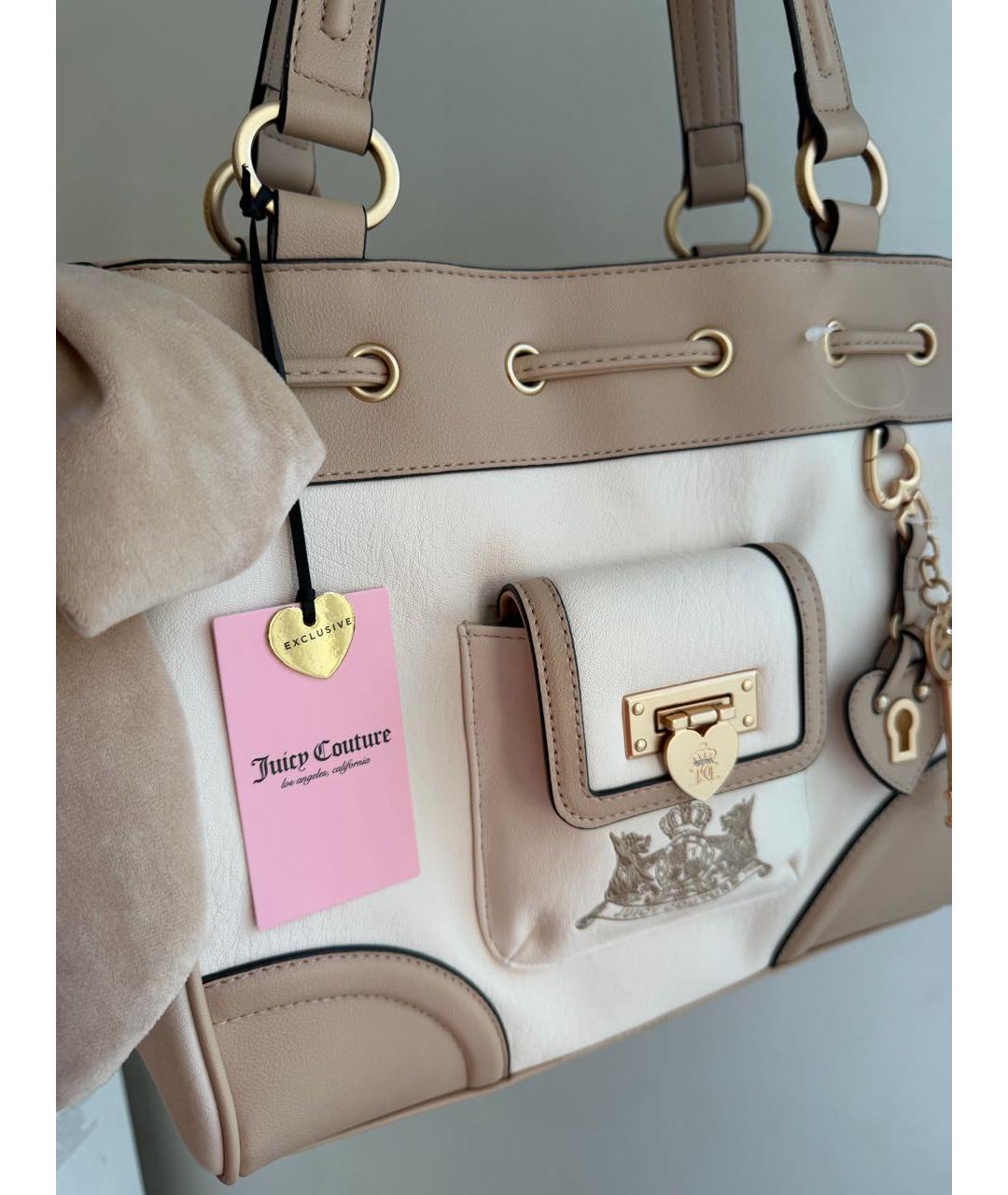 JUICY COUTURE Бежевая сумка тоут, фото 6