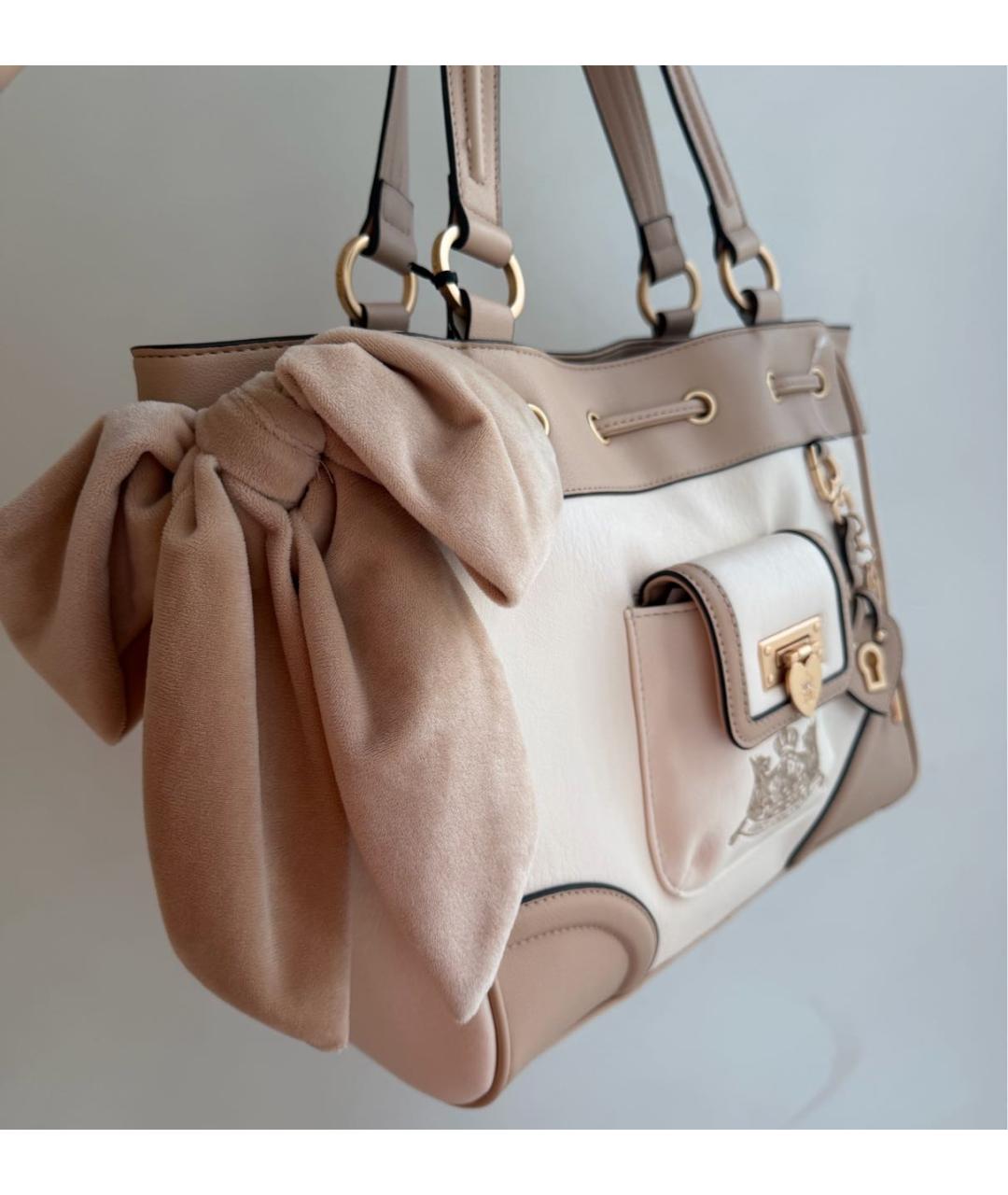JUICY COUTURE Бежевая сумка тоут, фото 4