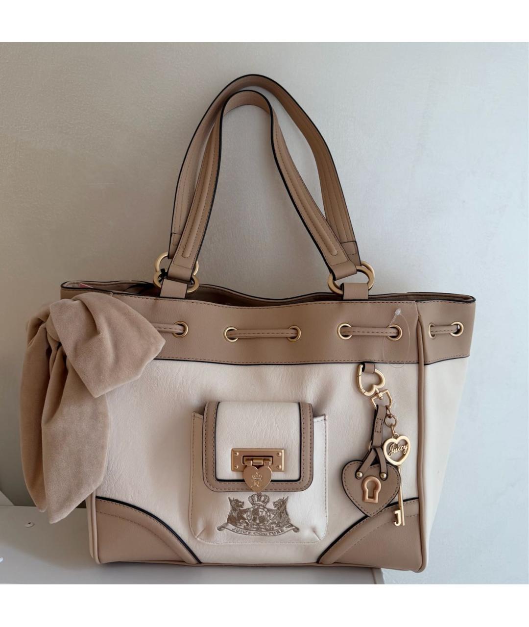JUICY COUTURE Бежевая сумка тоут, фото 9