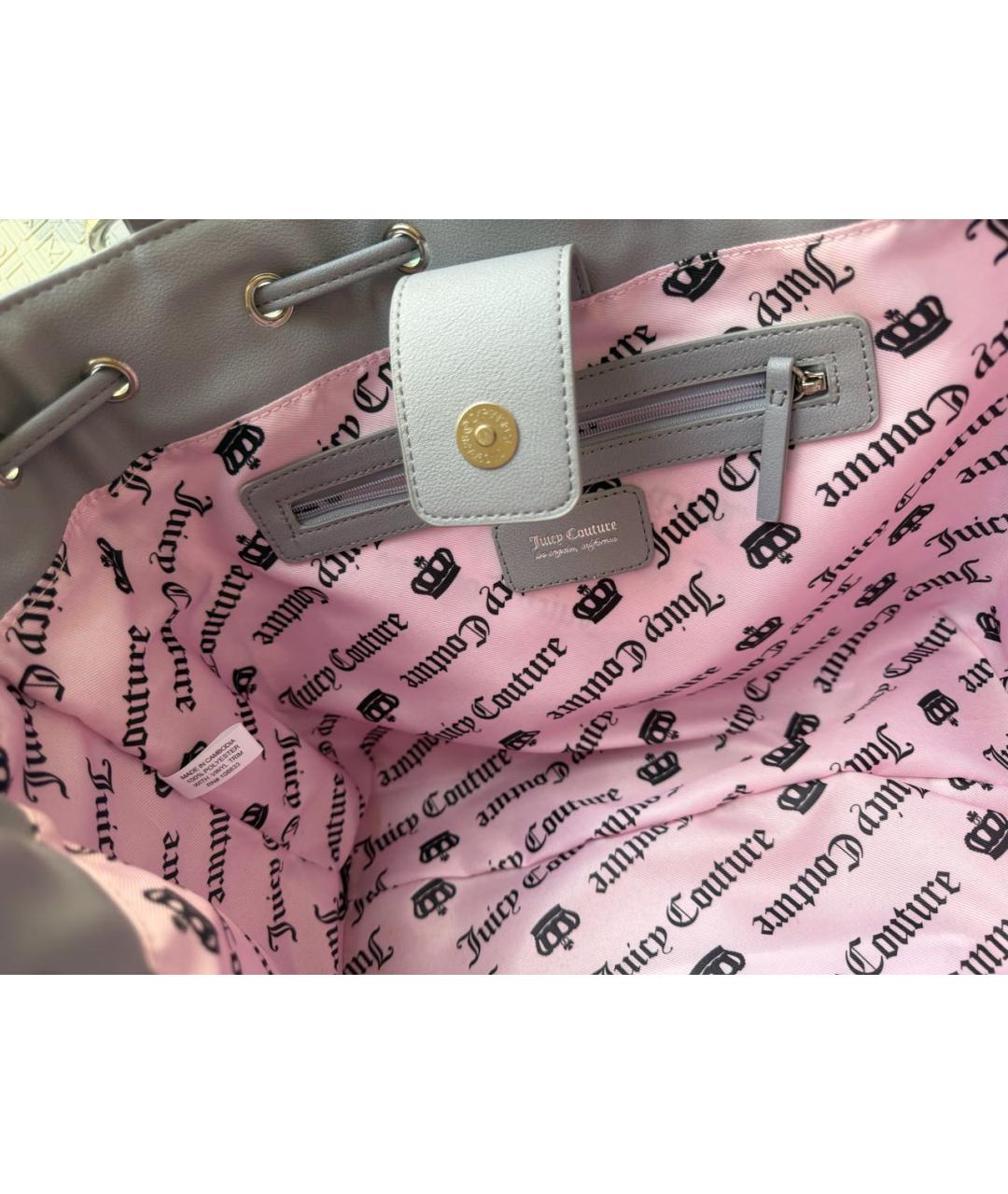 JUICY COUTURE Голубая сумка тоут, фото 4