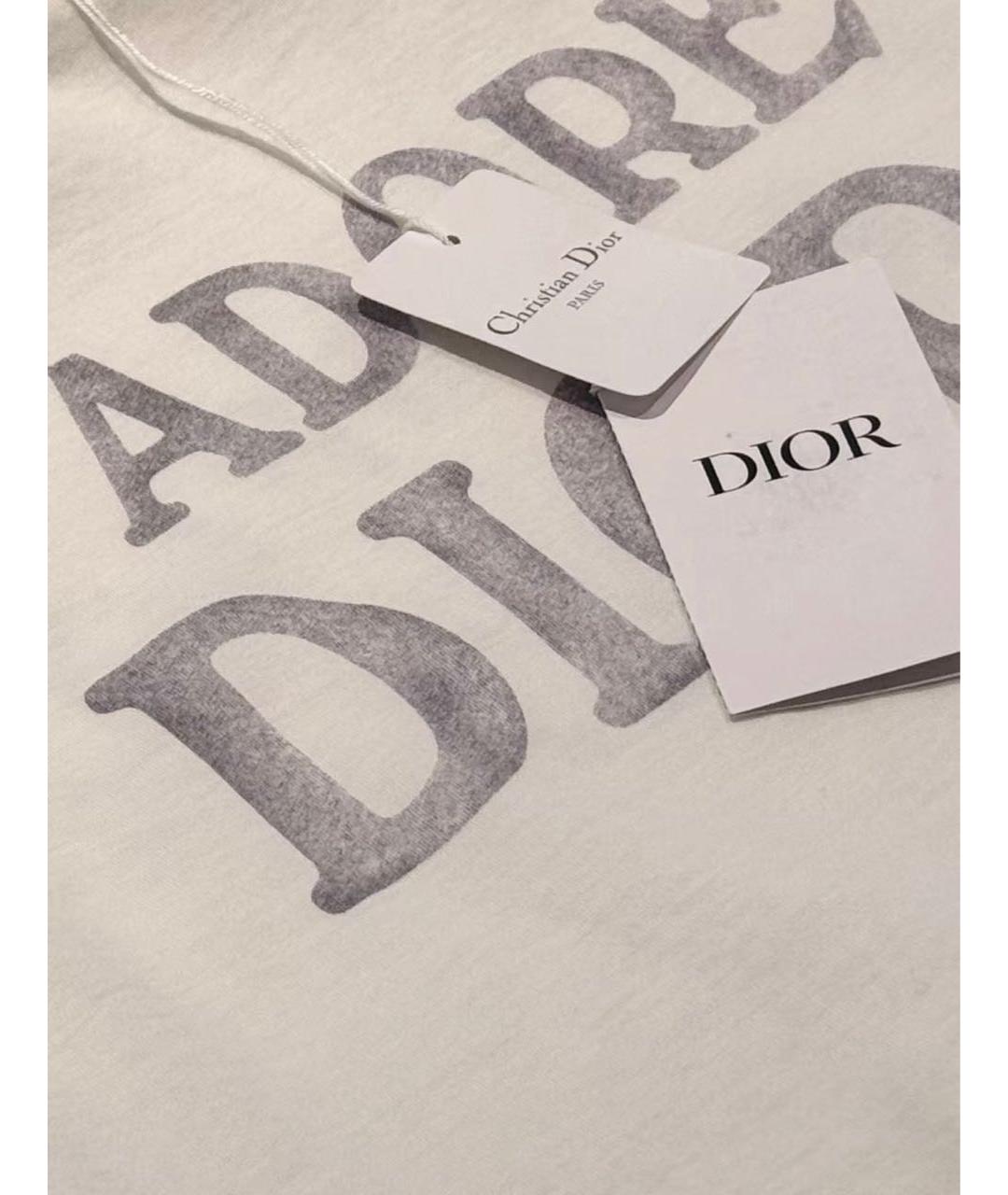CHRISTIAN DIOR Белая хлопковая майка, фото 2