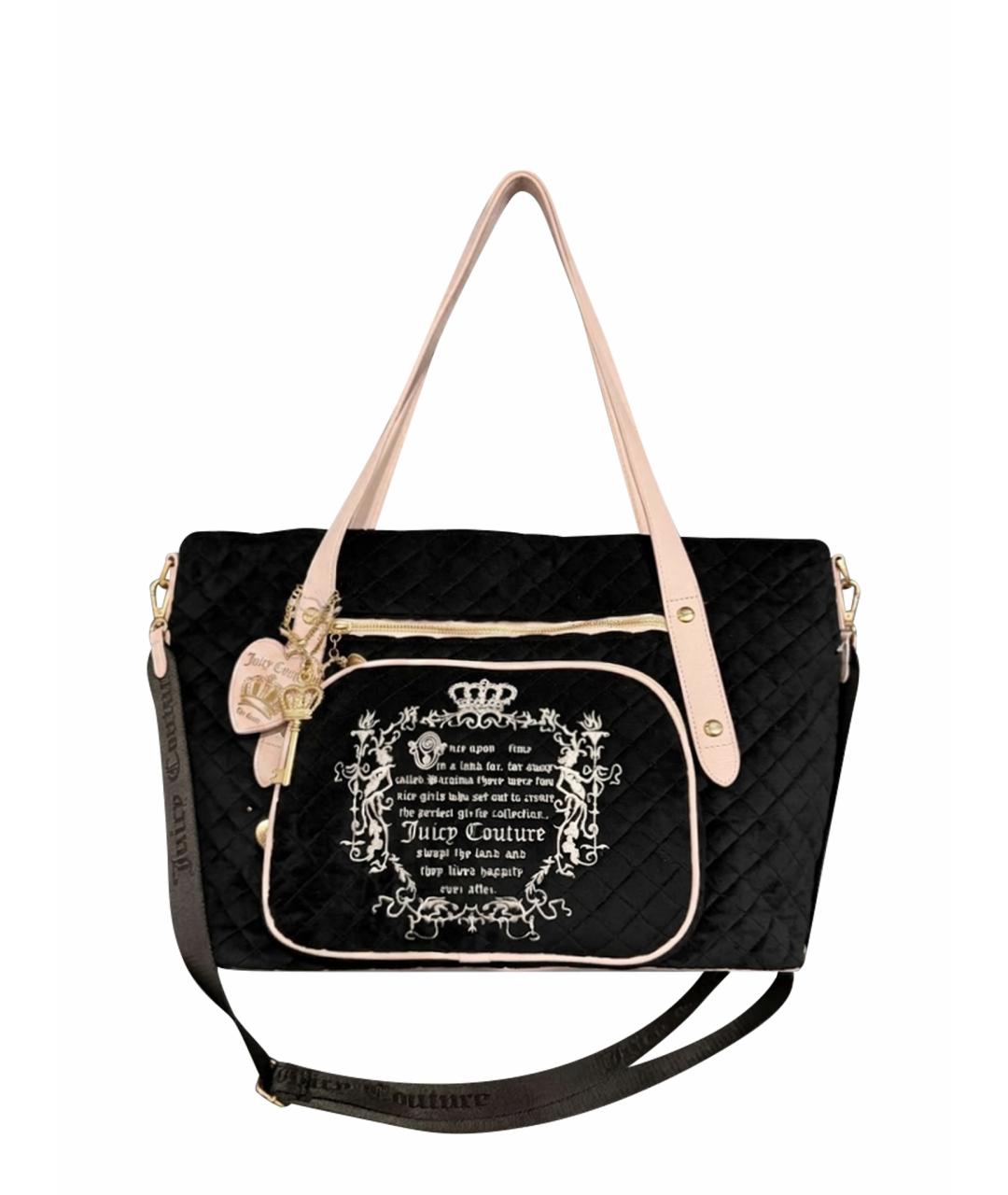 JUICY COUTURE Черная дорожная/спортивная сумка, фото 1