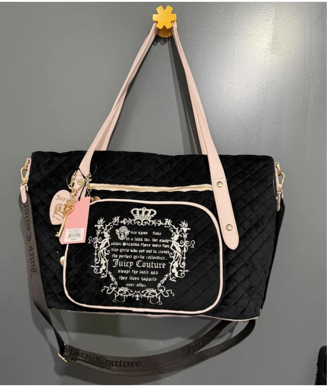 JUICY COUTURE Черная дорожная/спортивная сумка, фото 9