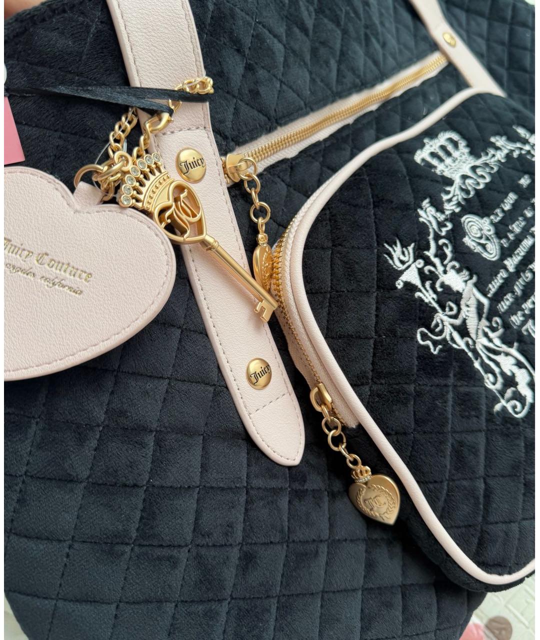 JUICY COUTURE Черная дорожная/спортивная сумка, фото 6