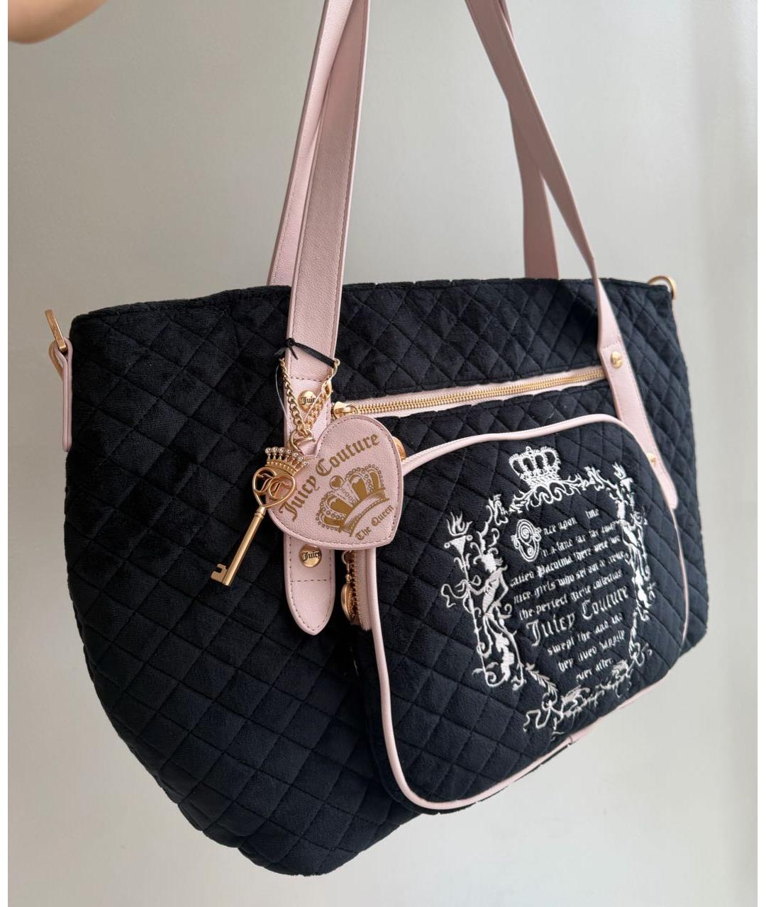 JUICY COUTURE Черная дорожная/спортивная сумка, фото 2
