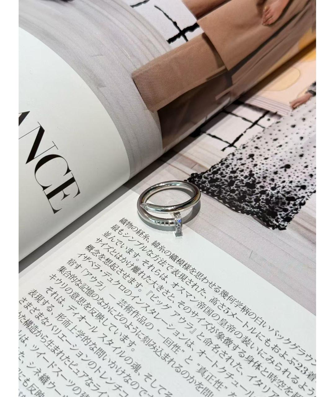 CARTIER Серебряное кольцо из белого золота, фото 4