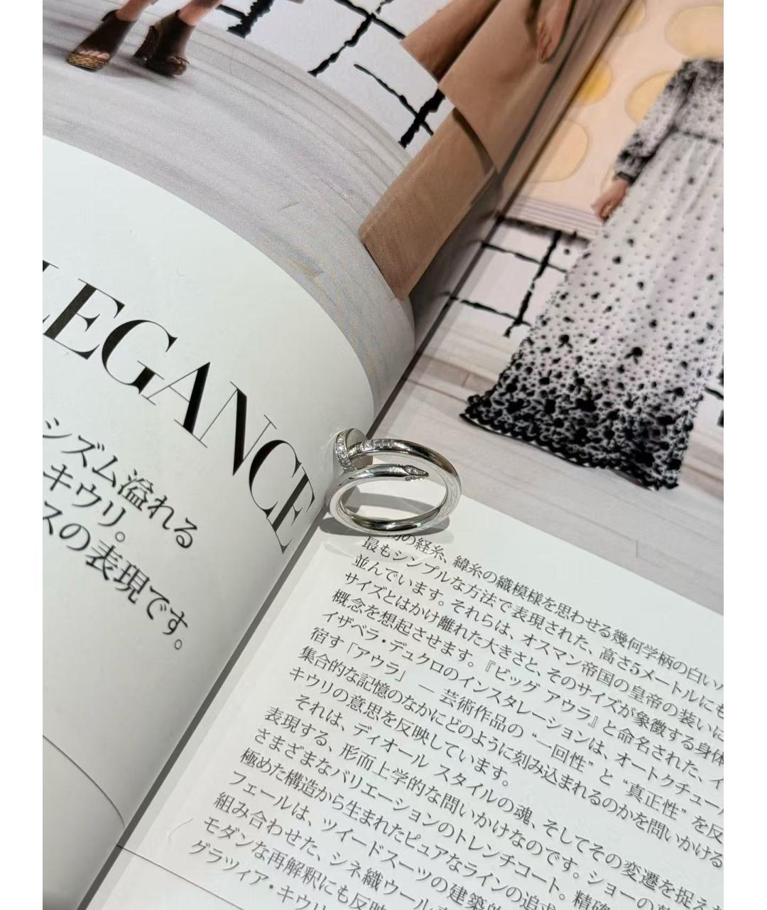 CARTIER Серебряное кольцо из белого золота, фото 5