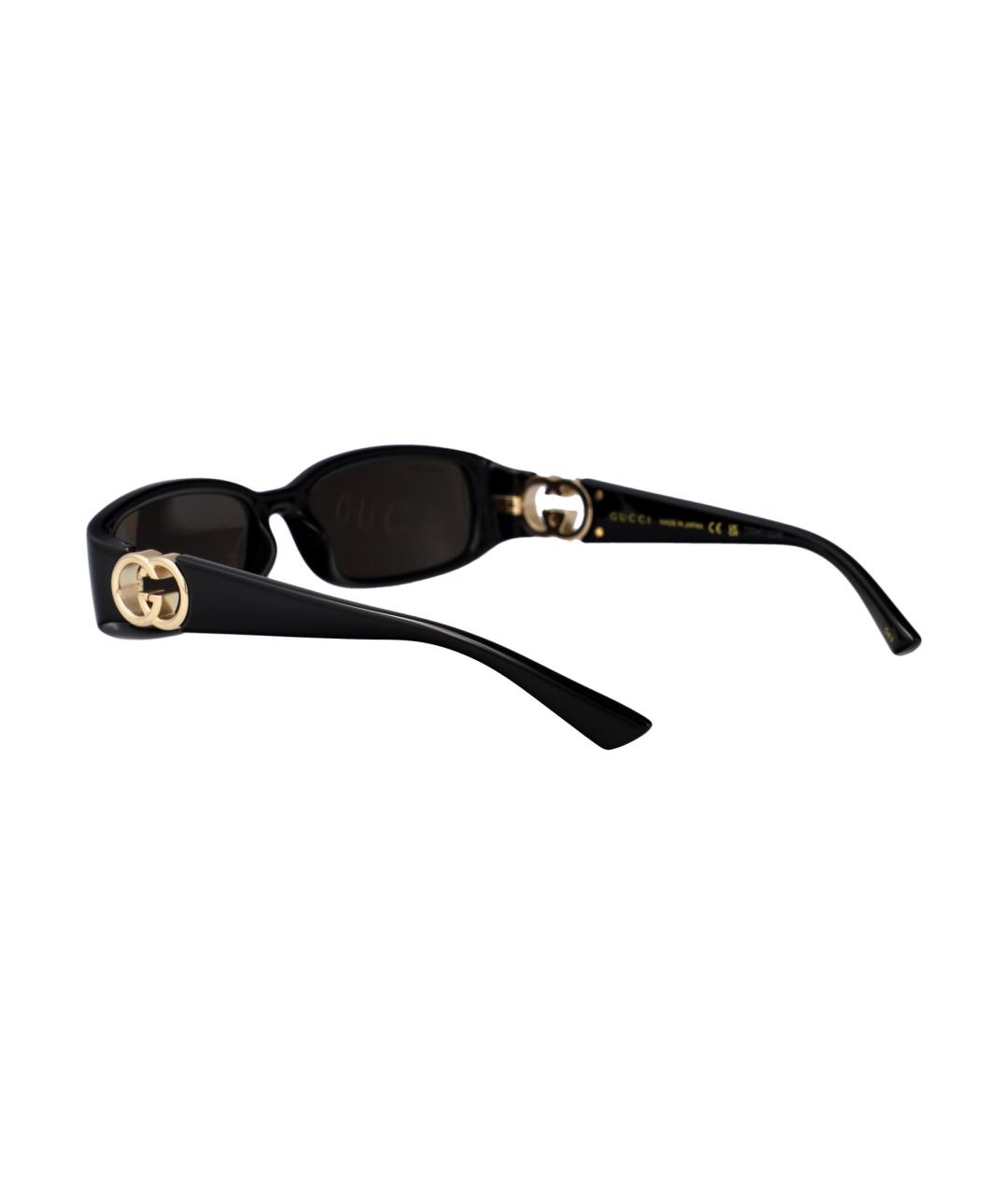GUCCI Черные пластиковые солнцезащитные очки, фото 4