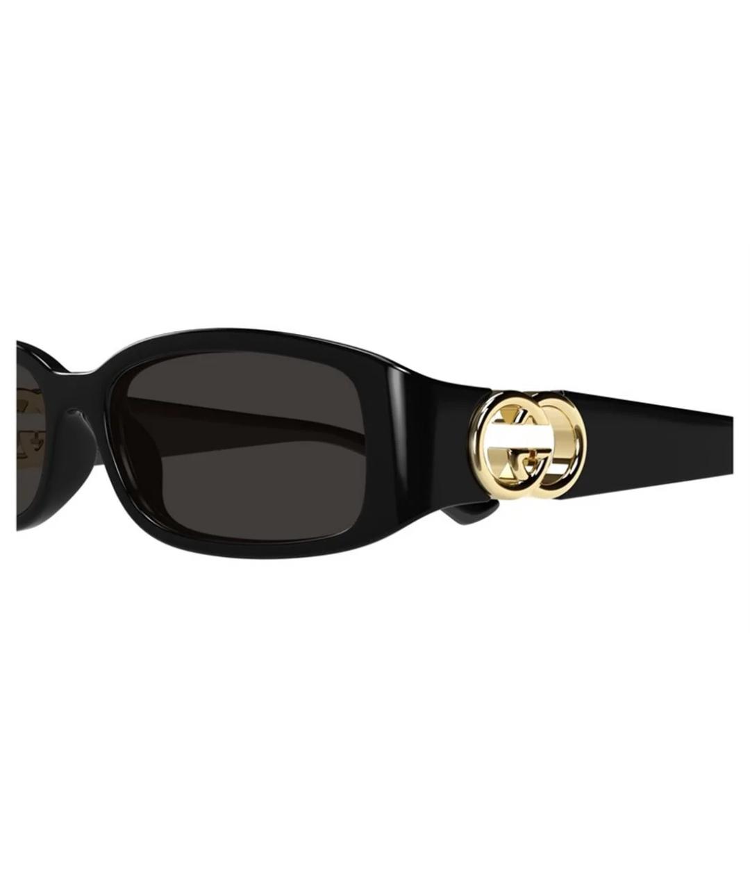 GUCCI Черные пластиковые солнцезащитные очки, фото 3