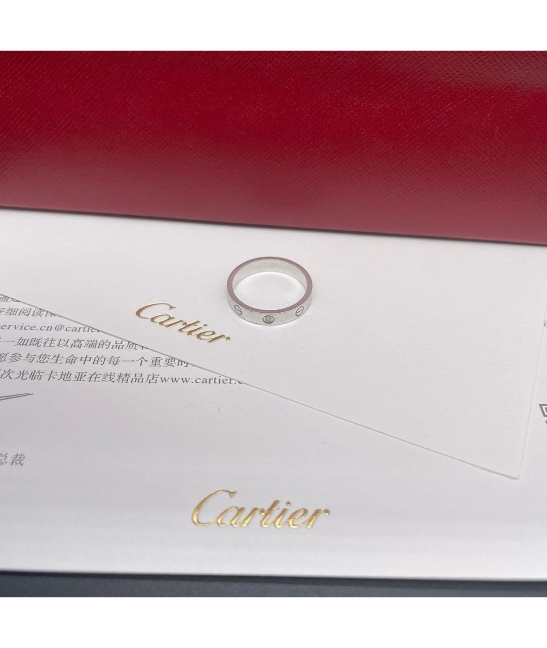 CARTIER Серебряное кольцо из белого золота, фото 6