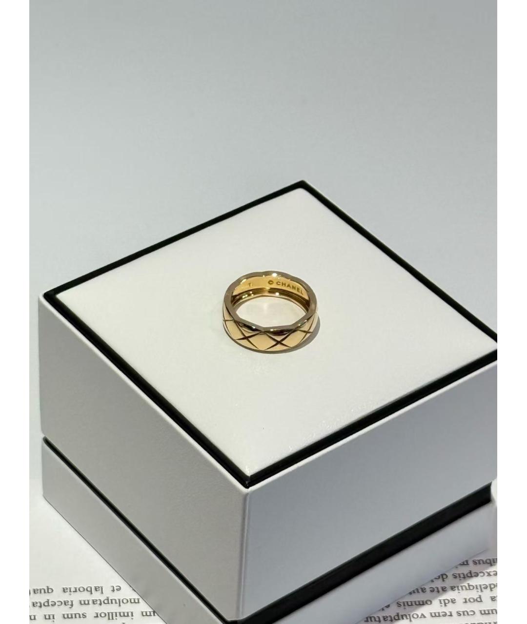 CHANEL Золотое кольцо из желтого золота, фото 2