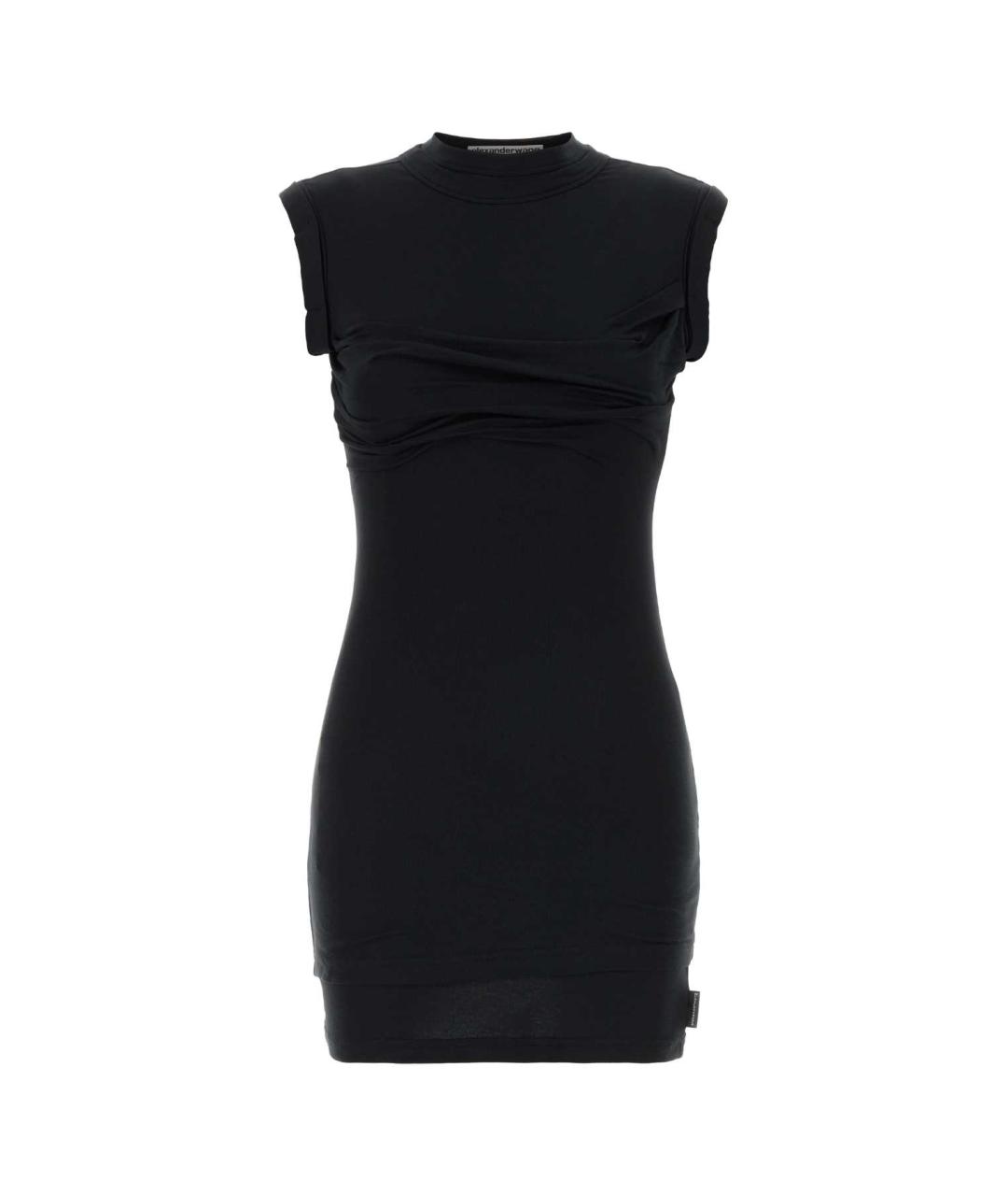 ALEXANDER WANG Черное хлопковое платье, фото 1