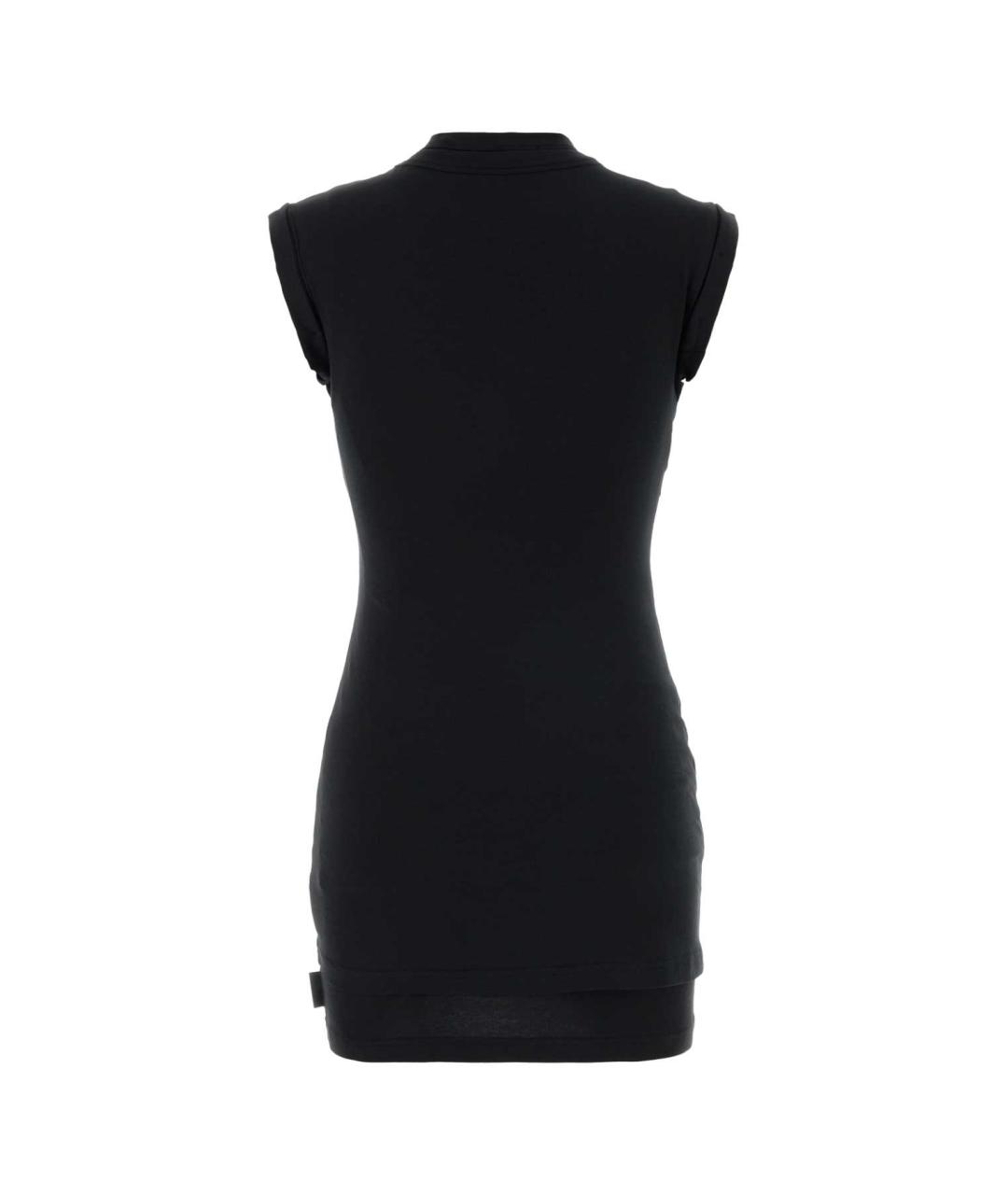 ALEXANDER WANG Черное хлопковое платье, фото 2