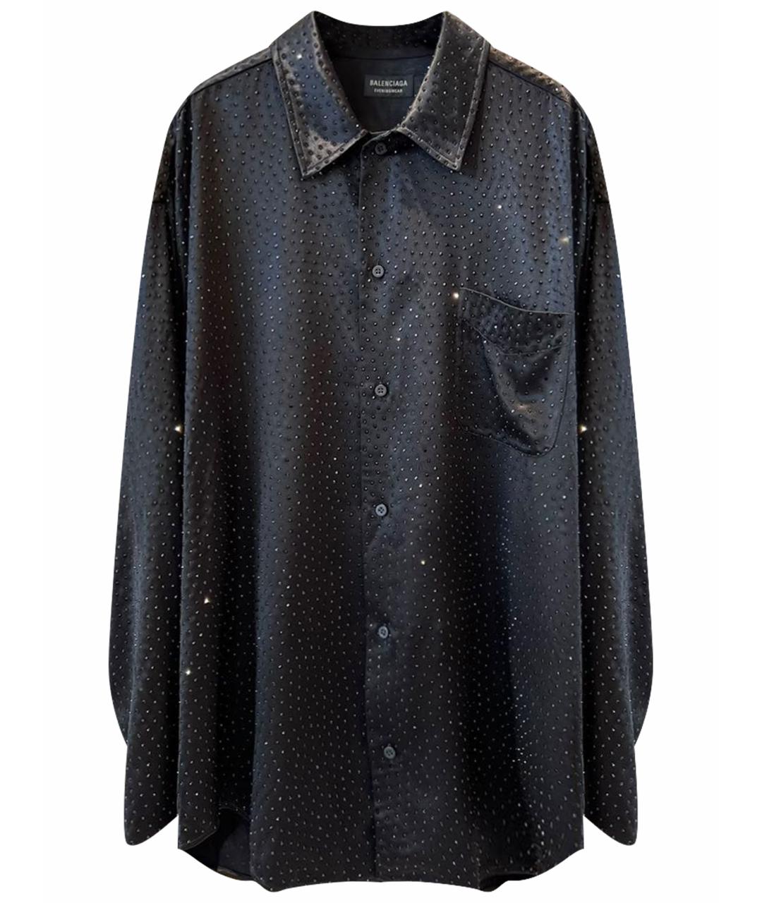 BALENCIAGA Черная рубашка, фото 1