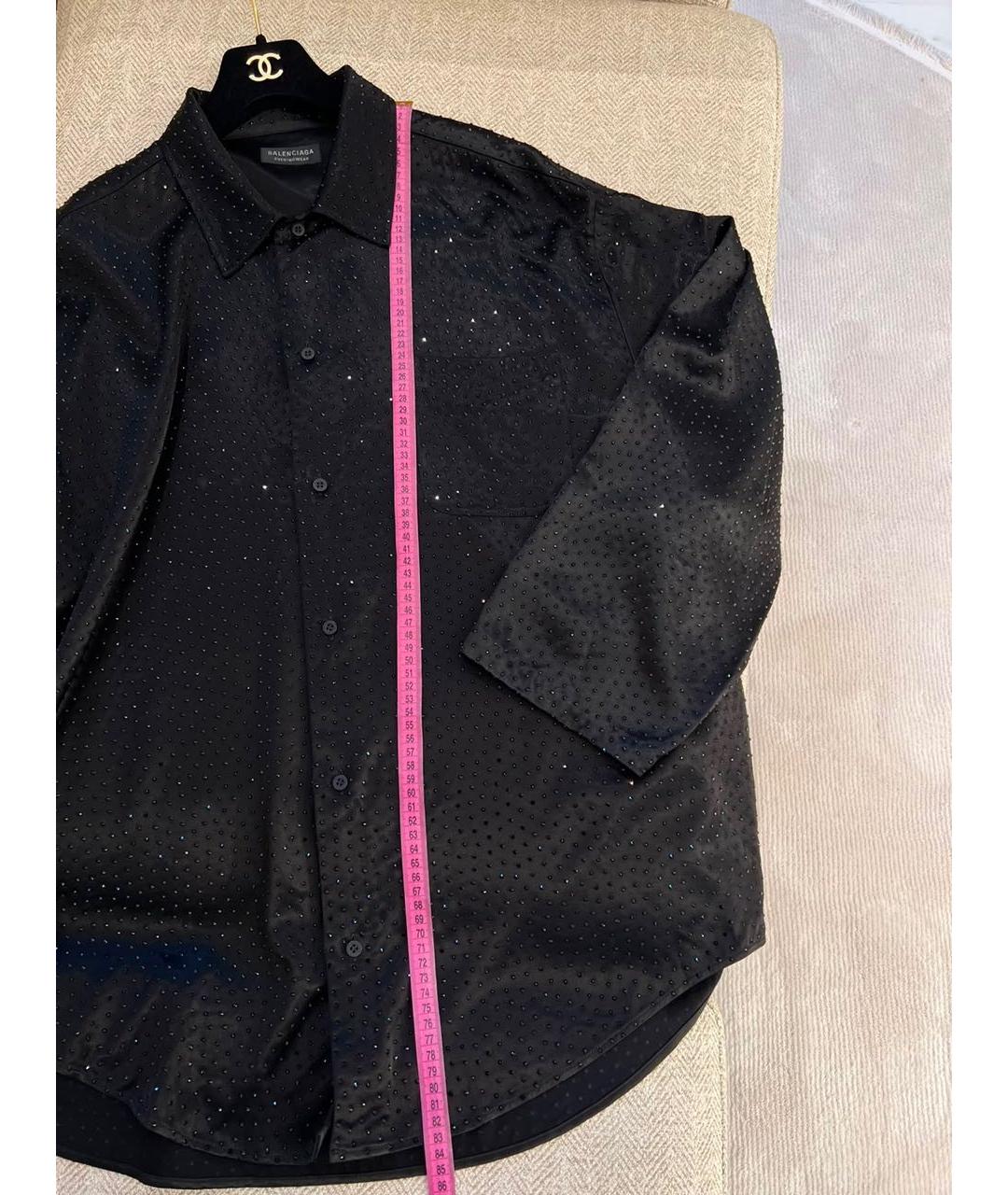 BALENCIAGA Черная рубашка, фото 5
