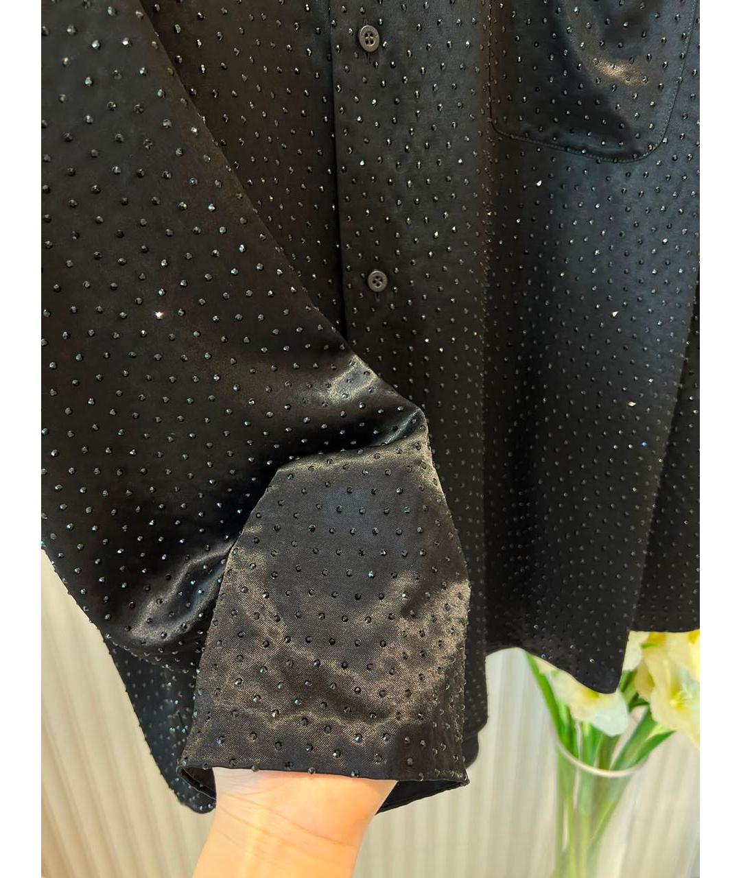 BALENCIAGA Черная рубашка, фото 4