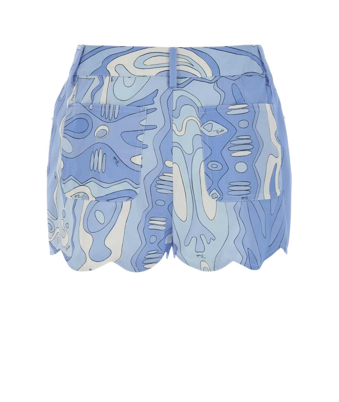 PUCCI Голубые хлопковые шорты, фото 2