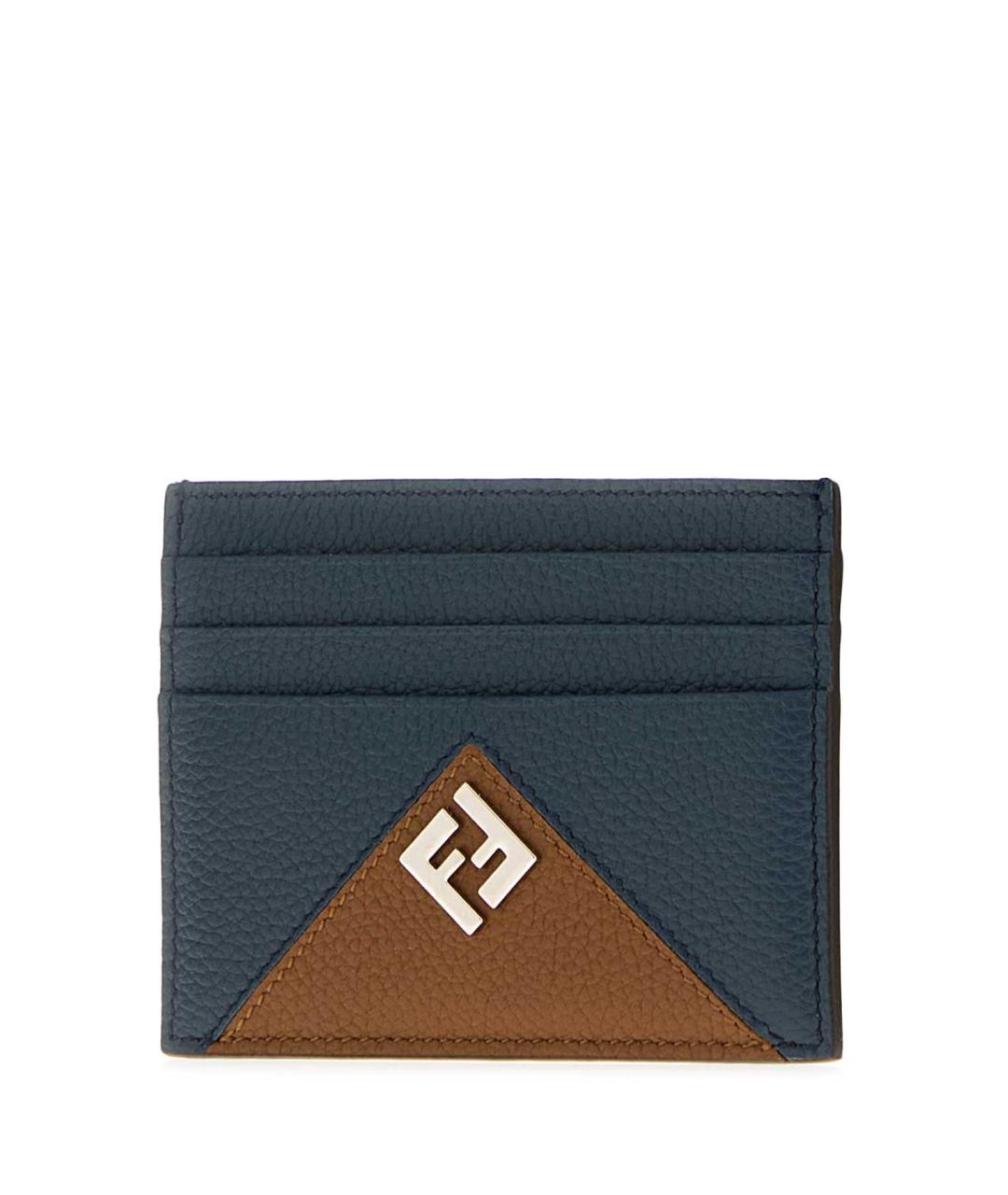 FENDI Синий кожаный кардхолдер, фото 2