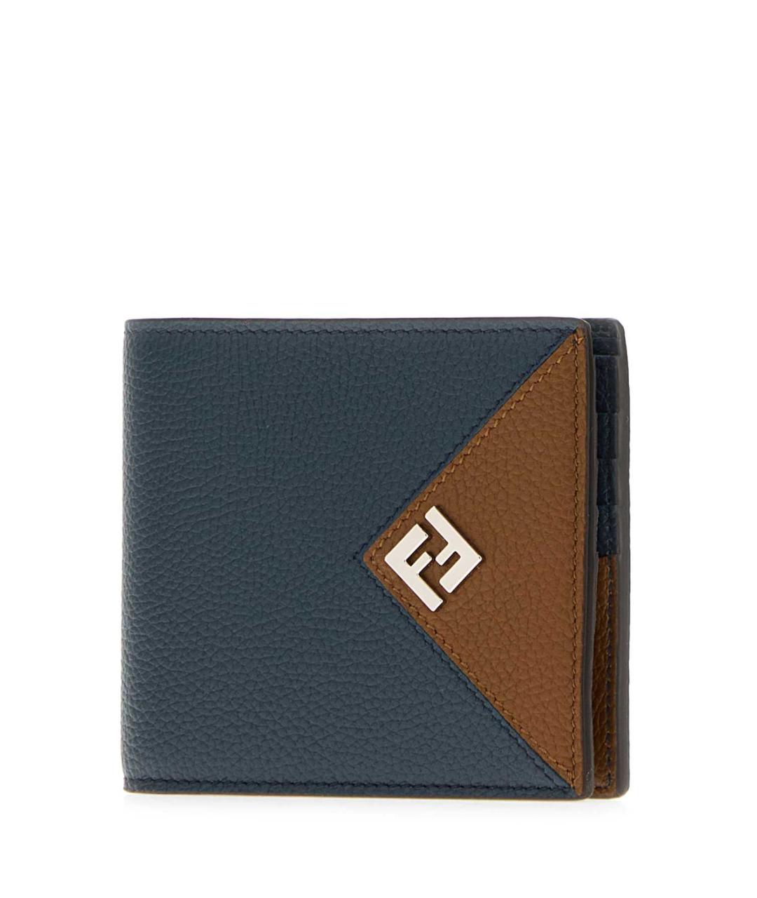 FENDI Синий кожаный кошелек, фото 2
