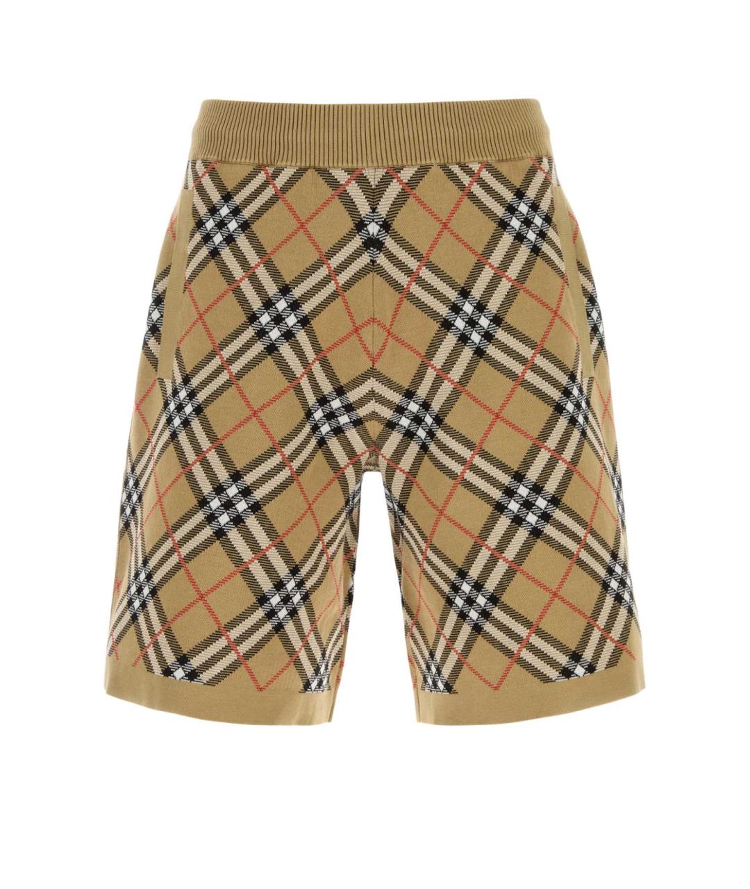 BURBERRY Бежевые хлопковые шорты, фото 1