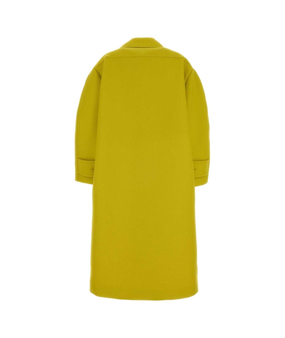 BALENCIAGA Желтое хлопковое пальто, фото 2
