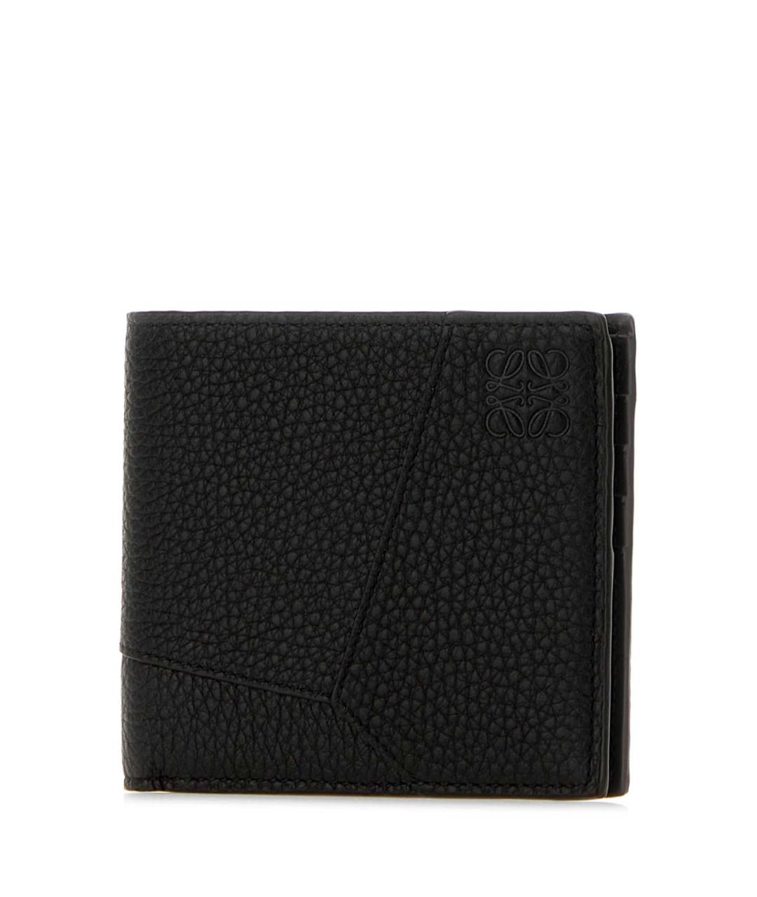 LOEWE Черный кожаный кошелек, фото 2