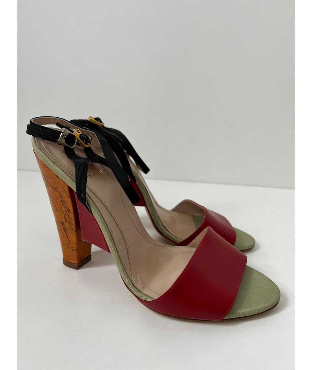 FENDI Кожаные босоножки, фото 9