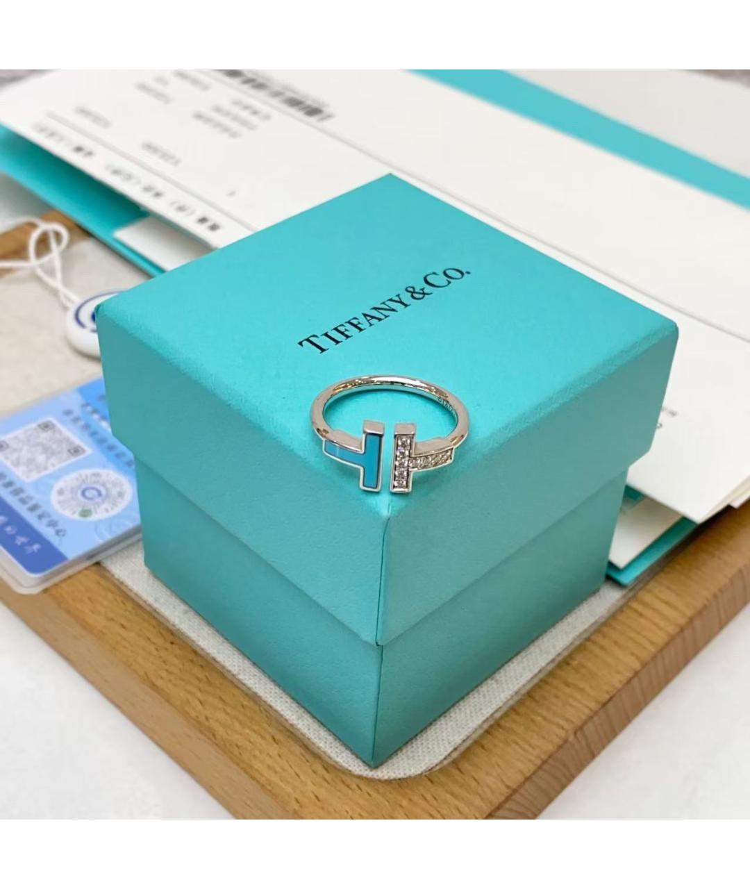 TIFFANY&CO Серебряное кольцо из белого золота, фото 2