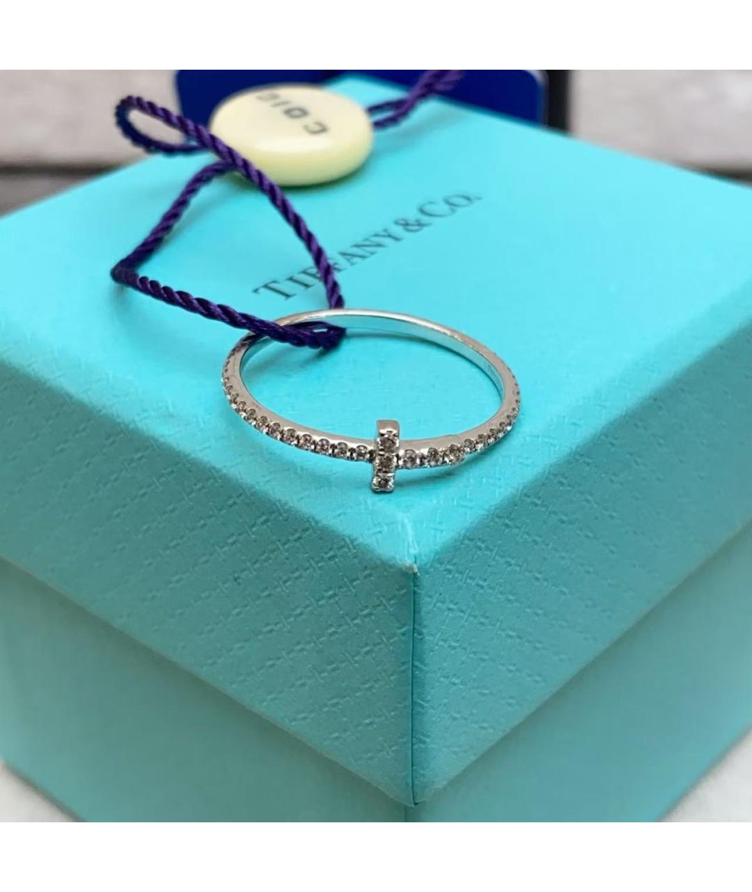 TIFFANY&CO Серебряное кольцо из белого золота, фото 2