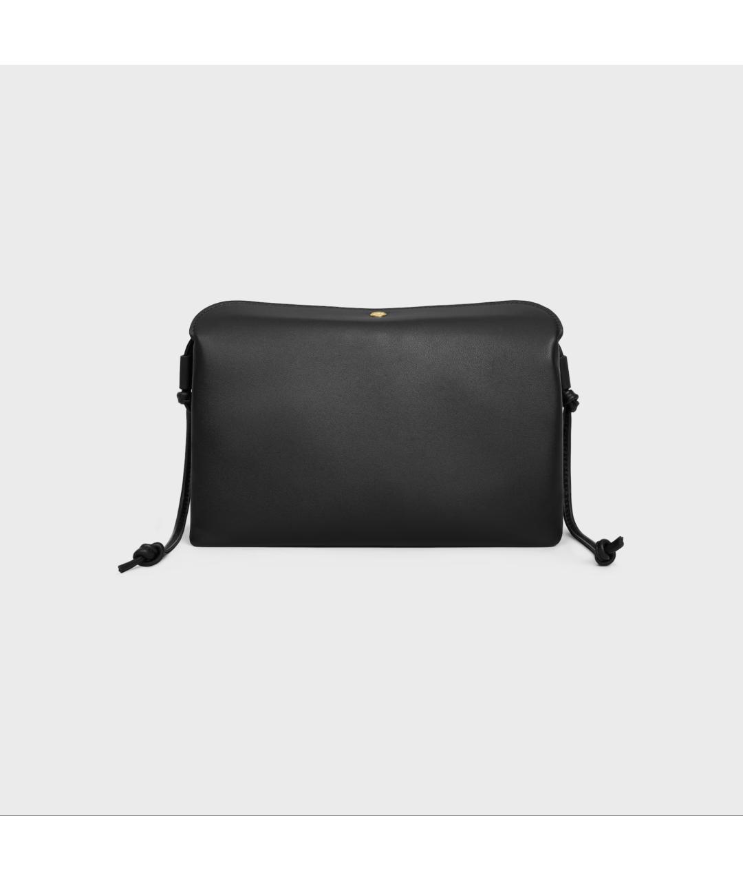 CELINE Черная кожаная сумка через плечо, фото 6
