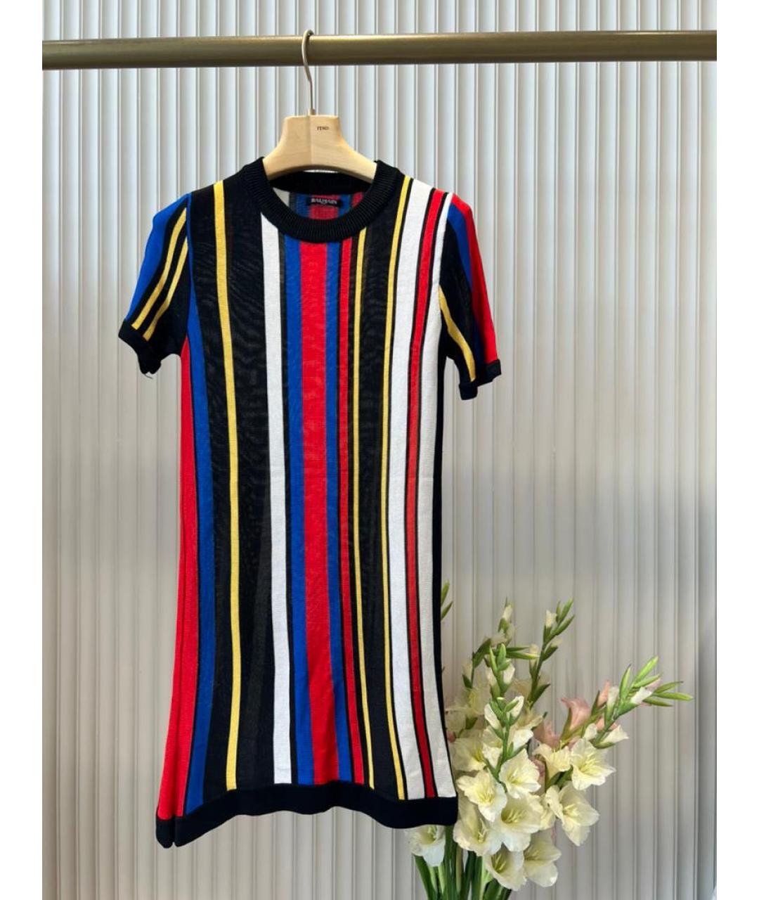 BALMAIN Мульти платье, фото 6