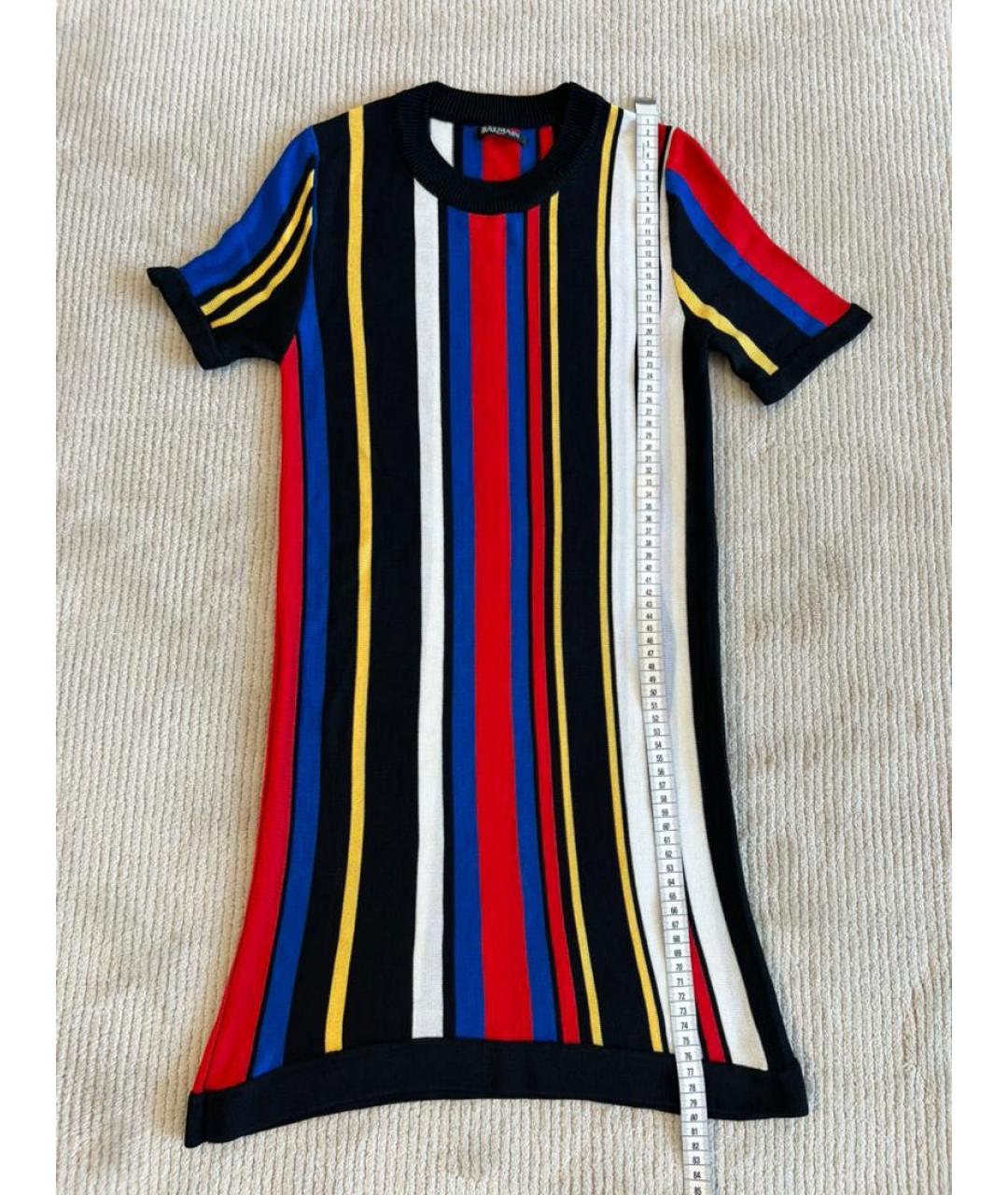 BALMAIN Мульти платье, фото 5