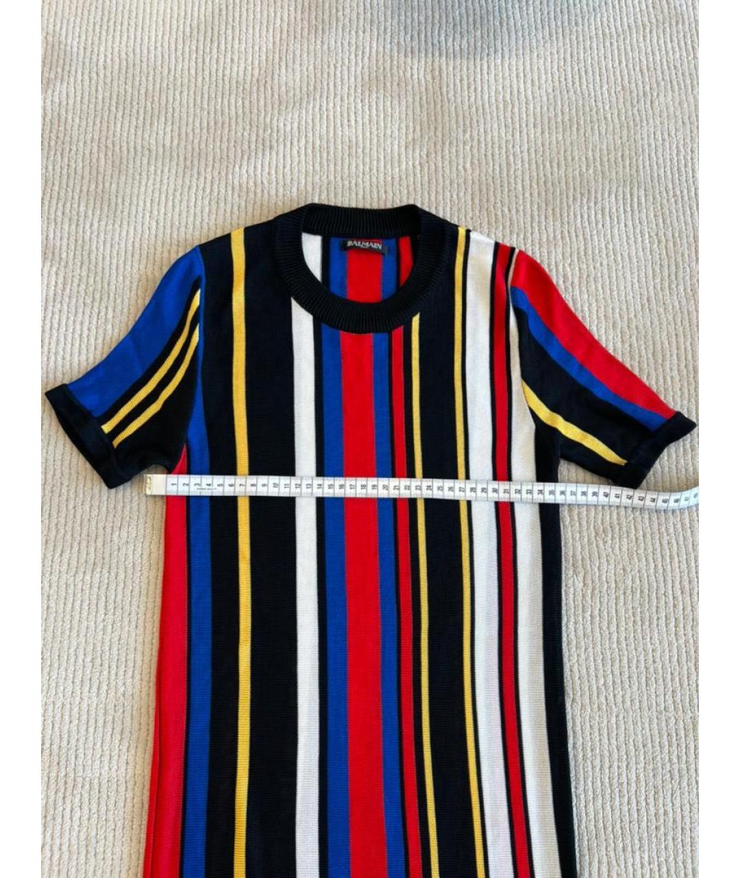 BALMAIN Мульти платье, фото 3