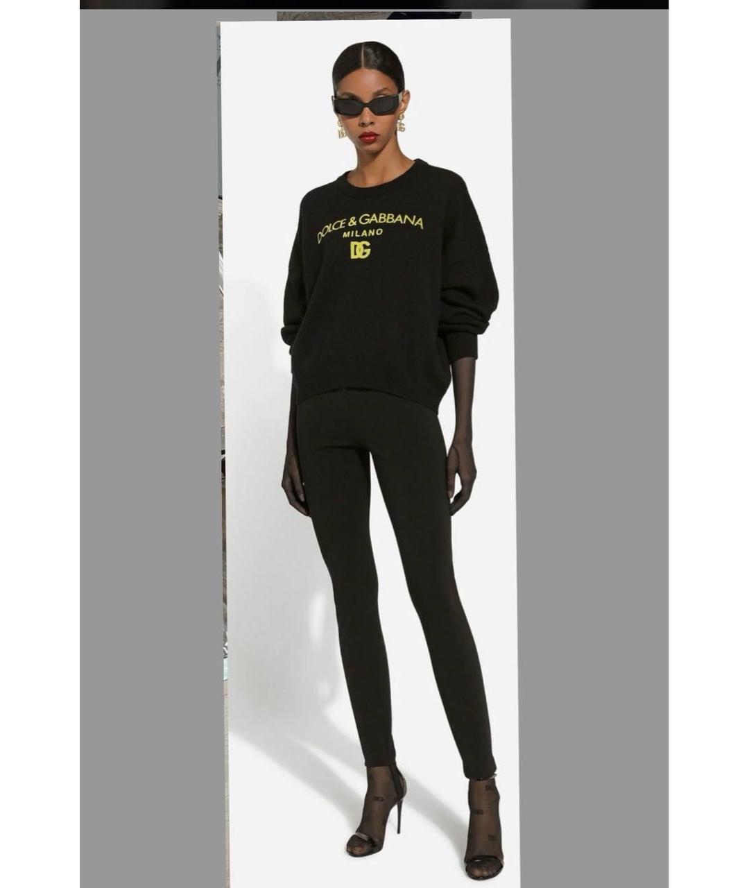 DOLCE&GABBANA Черные леггинсы и велосипедки, фото 4