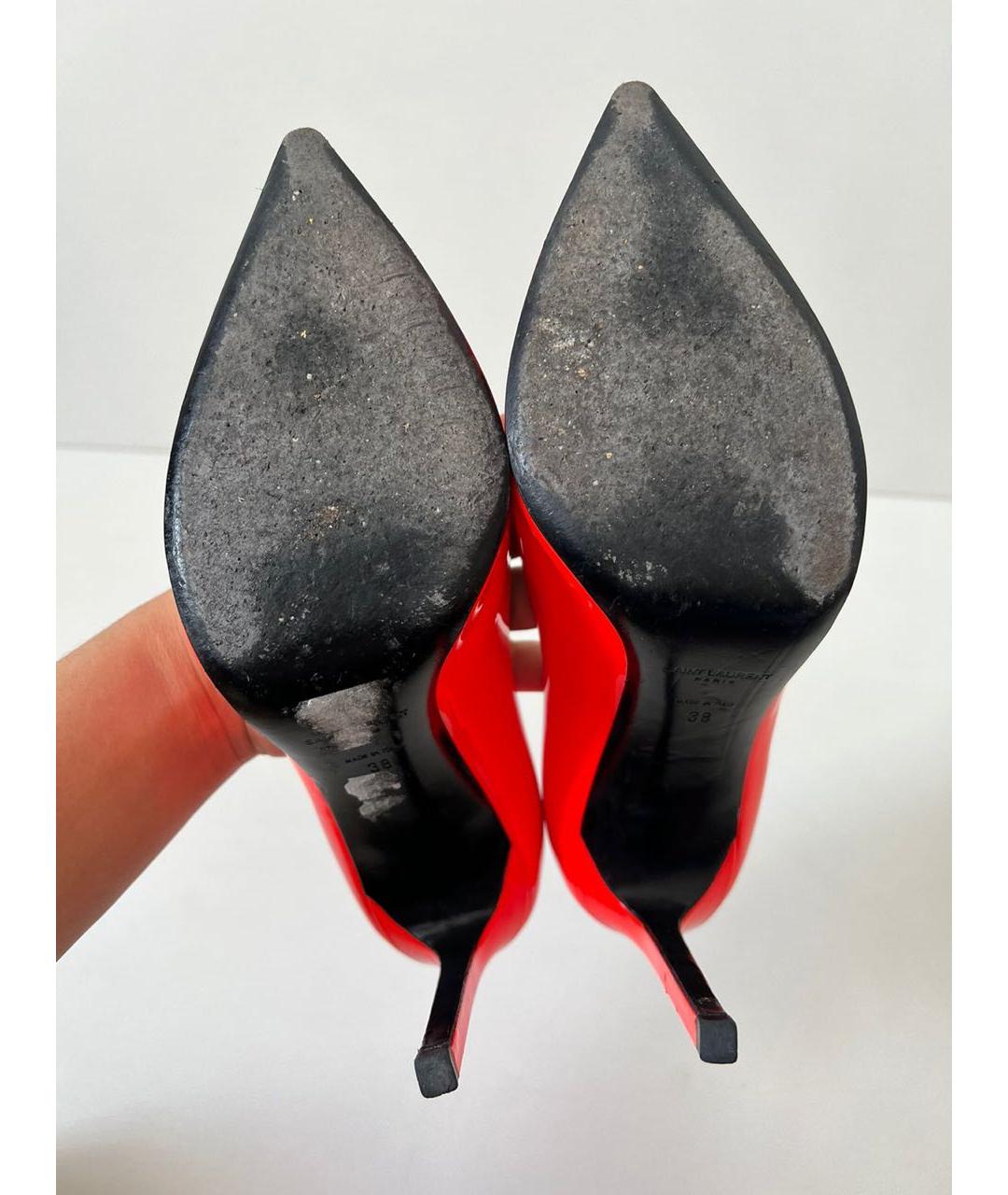 SAINT LAURENT Туфли из лакированной кожи, фото 8