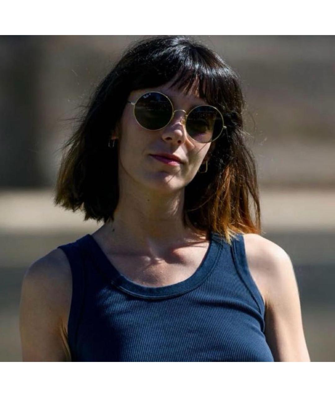 RAY BAN Серебряные металлические солнцезащитные очки, фото 6