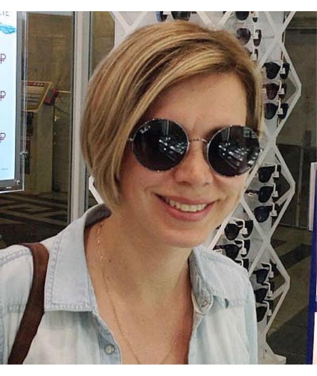 RAY BAN Серебряные металлические солнцезащитные очки, фото 7