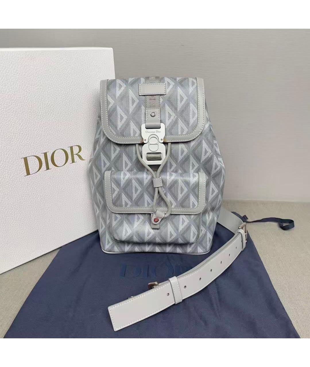 CHRISTIAN DIOR Серый рюкзак, фото 2