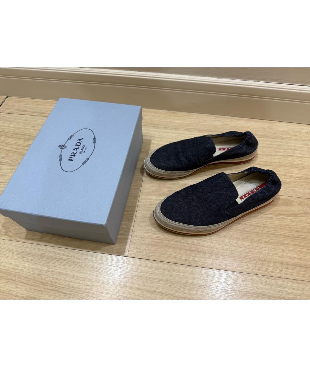 PRADA Текстильные слипоны, фото 5