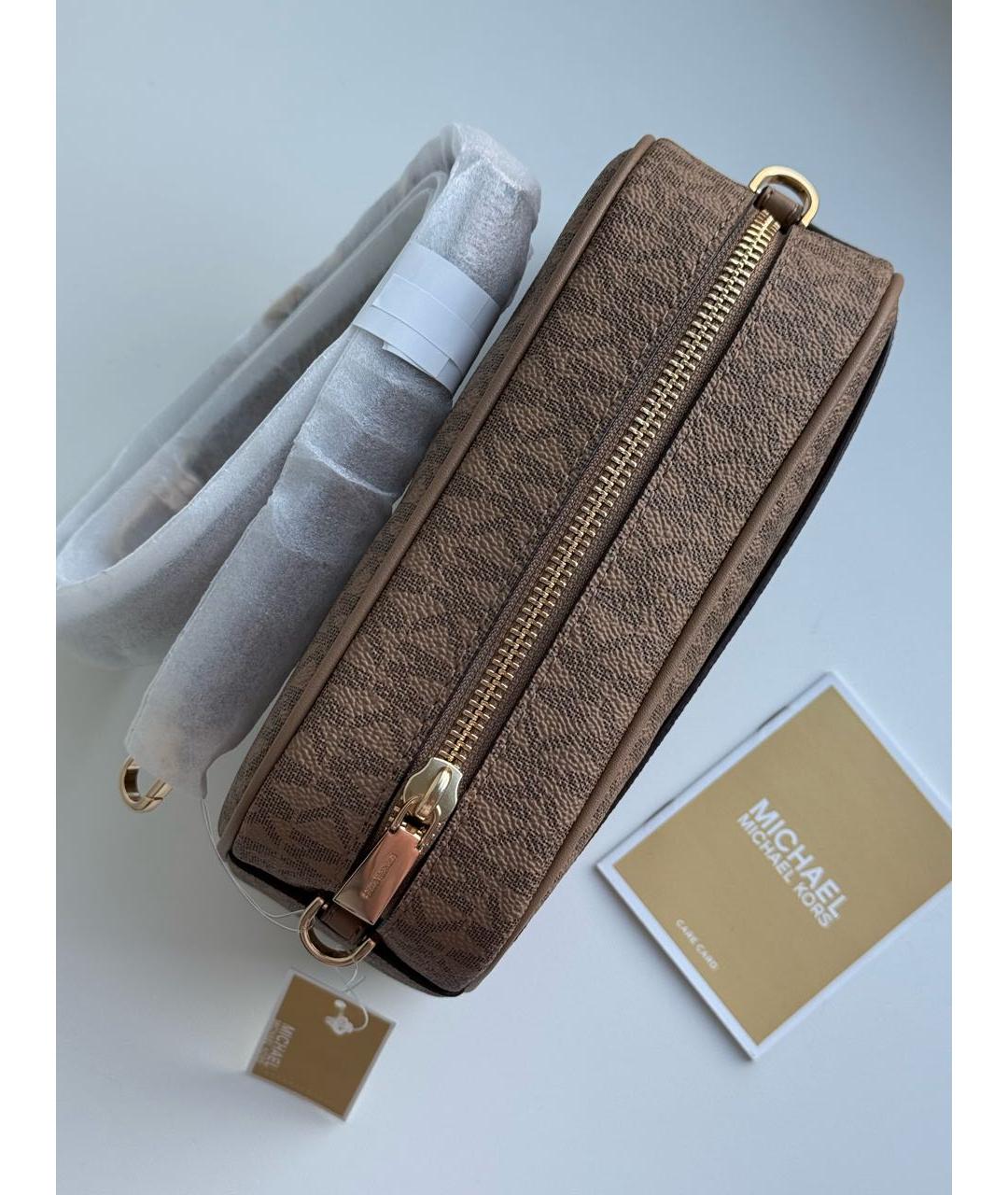 MICHAEL KORS Коричневая сумка через плечо, фото 4