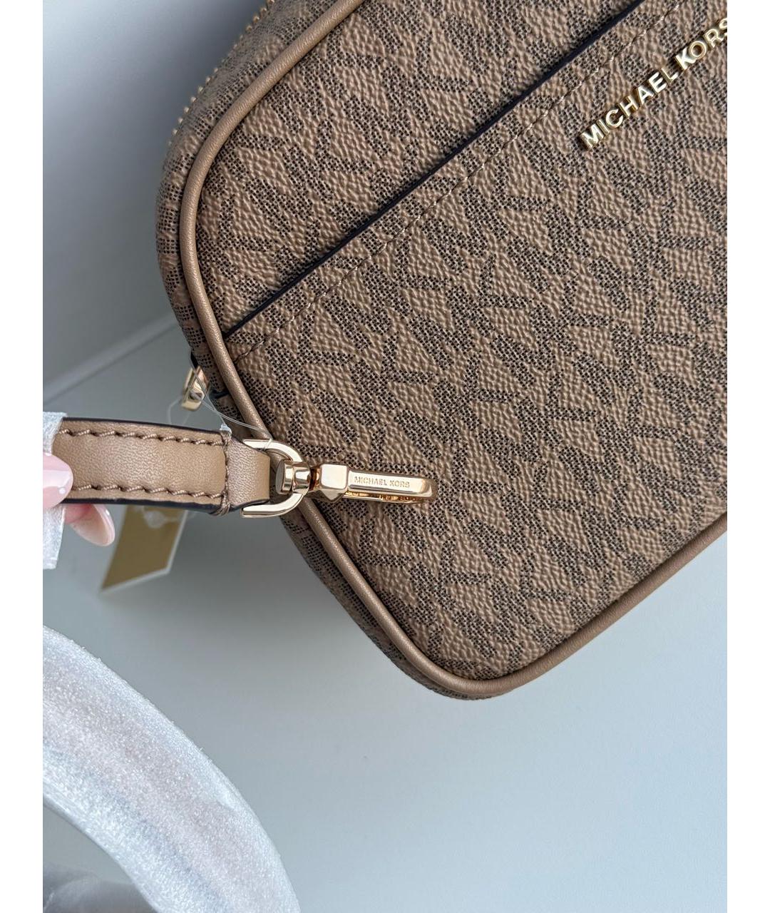MICHAEL KORS Коричневая сумка через плечо, фото 7