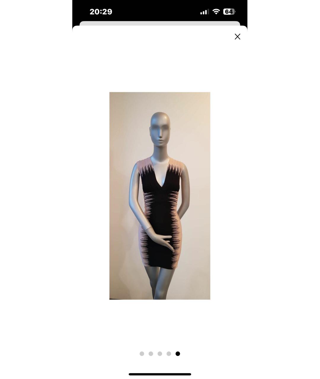 HERVE LEGER Красное платье, фото 4