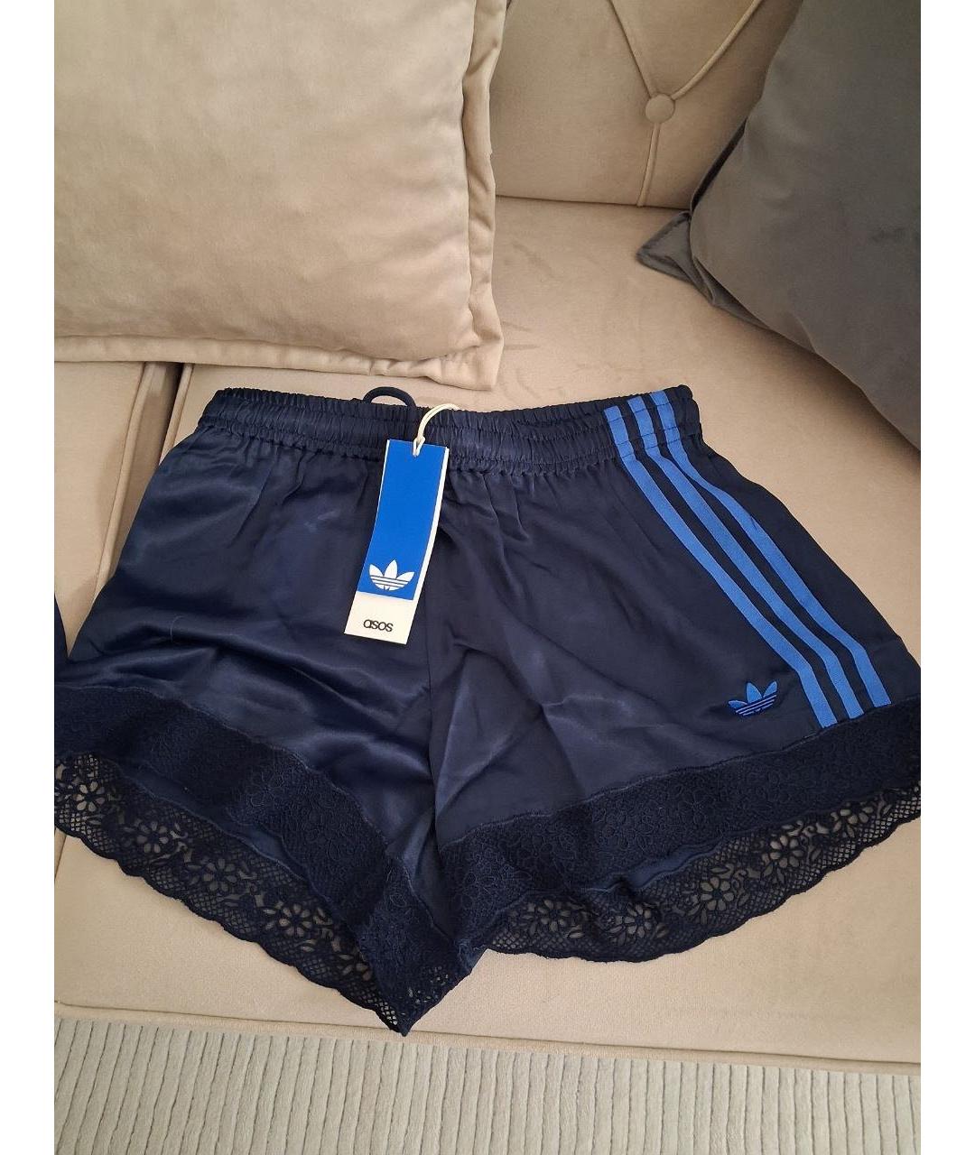 ADIDAS Синие полиамидовые шорты, фото 2