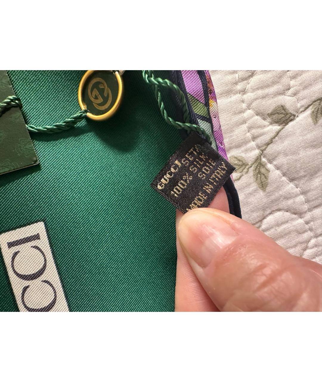 GUCCI Мульти шелковый платок, фото 6